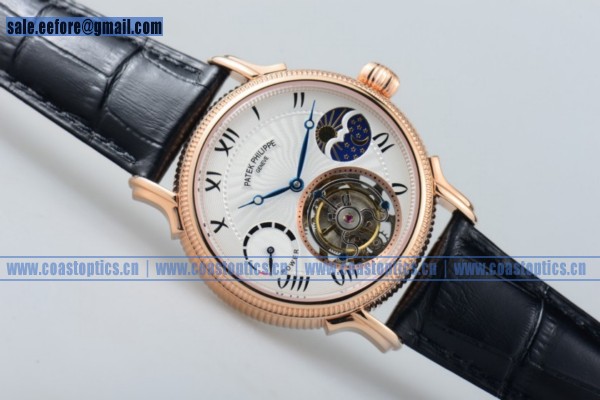 1:1 Clone Patek Philippe Grand Complication Watch Rose Gold White Dial 5130RBB